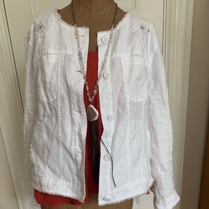 Tommy Bahama light weight blinged jacket